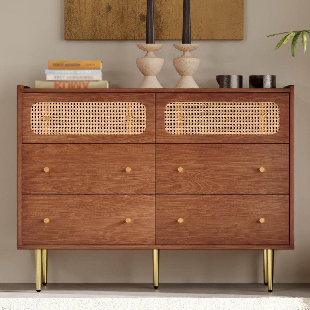 Armoire de rangement marron vintage