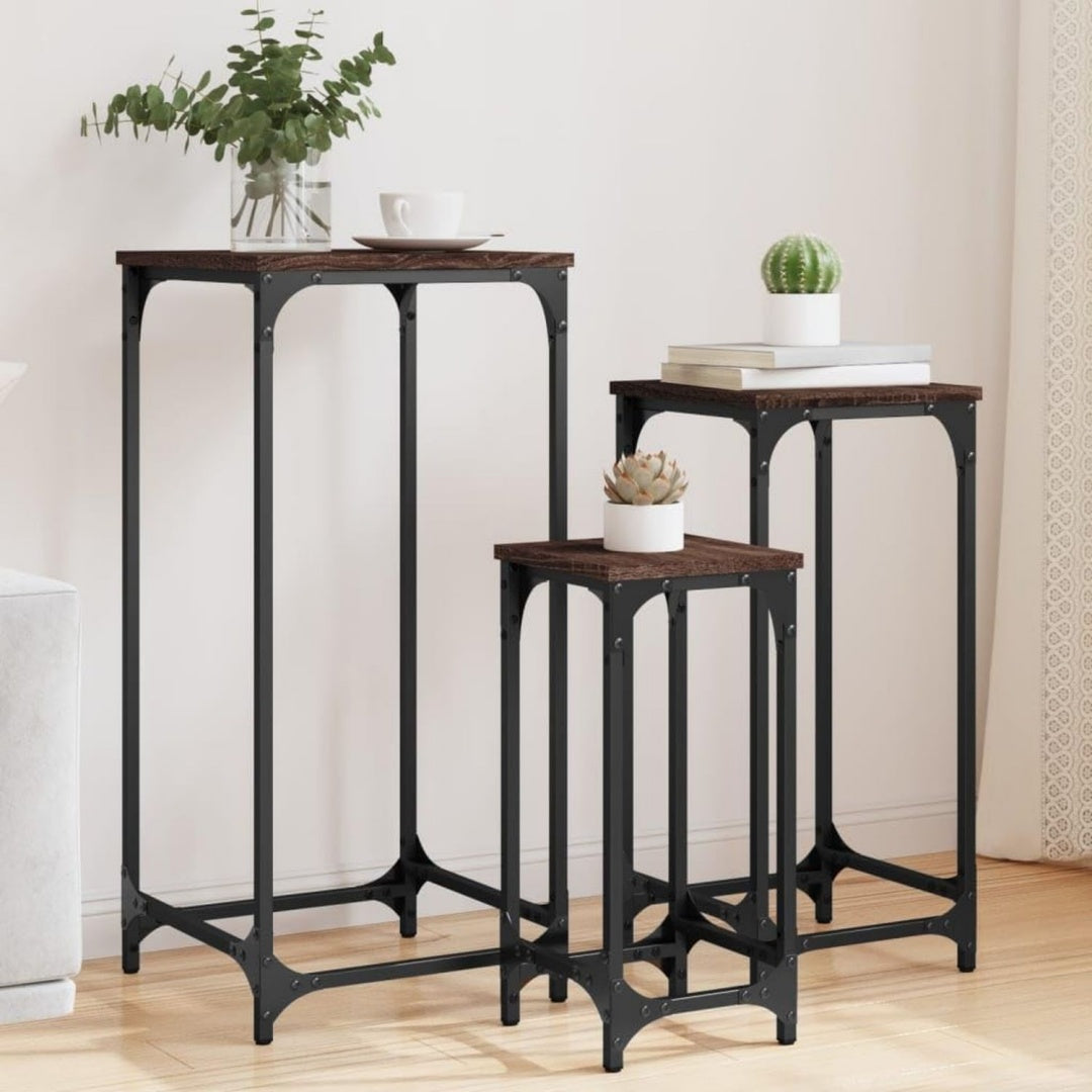 Tables gigognes gris clair pour chambre