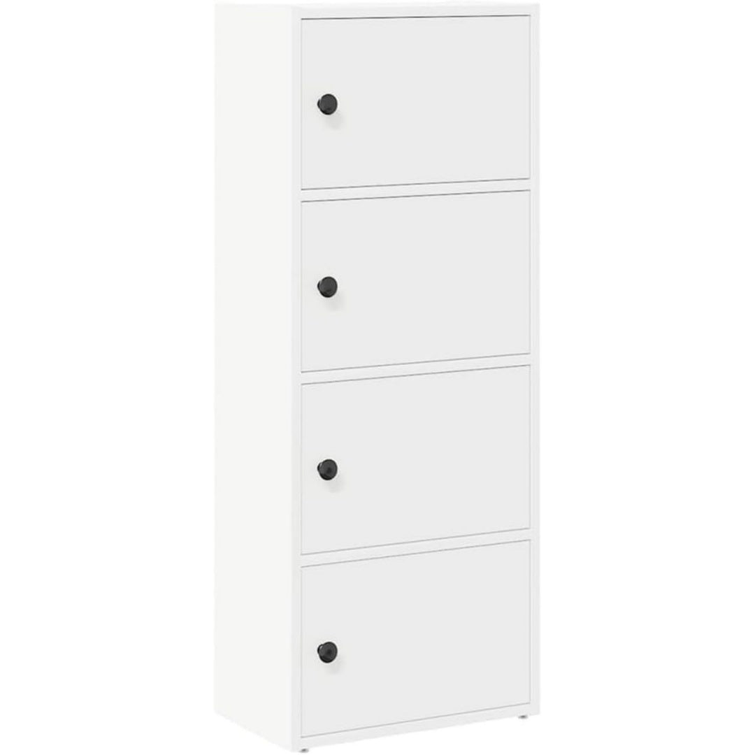 Bibliotheque gris clair bois ingenierie 40 cm, rangement esprit fermier