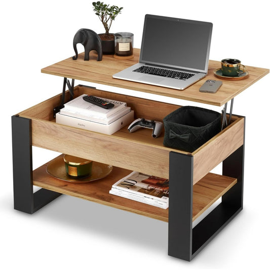 Table basse marron 92 cm, de belle finition