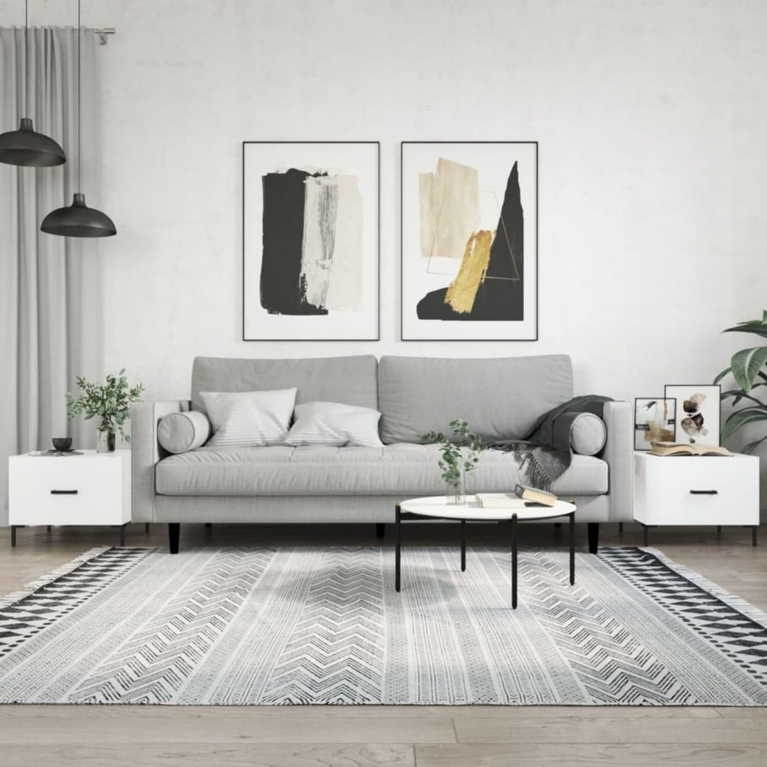 Table basse gris clair epure 50 x 50 x 40 cm