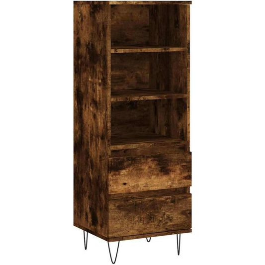 Buffet industriel effet beton marron 40 x 36 x 110 cm