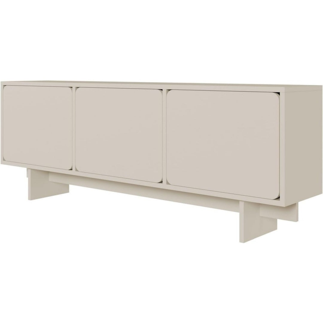 Meuble TV gris clair pour chambre 150.4 x 37 x 55 cm