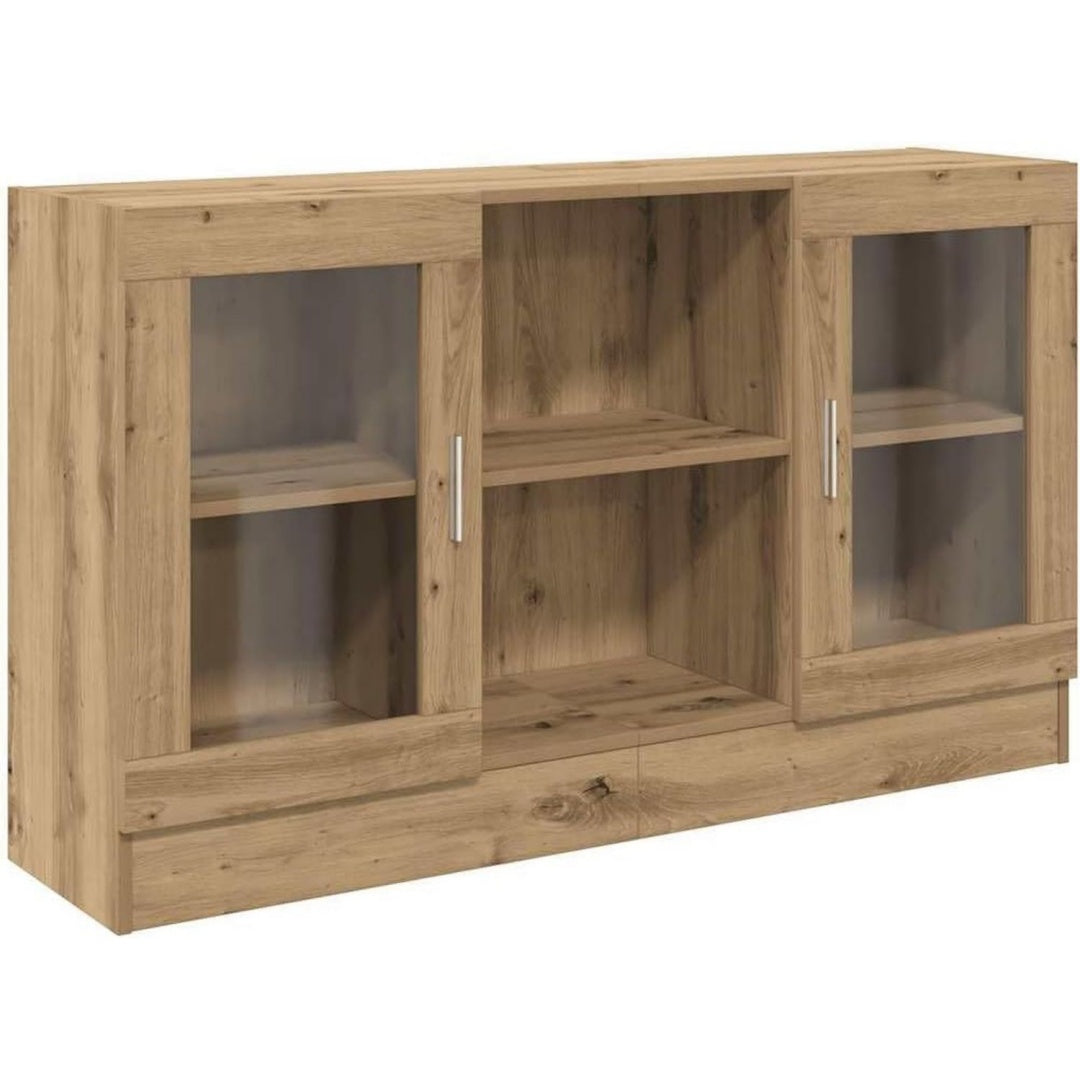 Buffet marron en bois d'ingenierie style classique