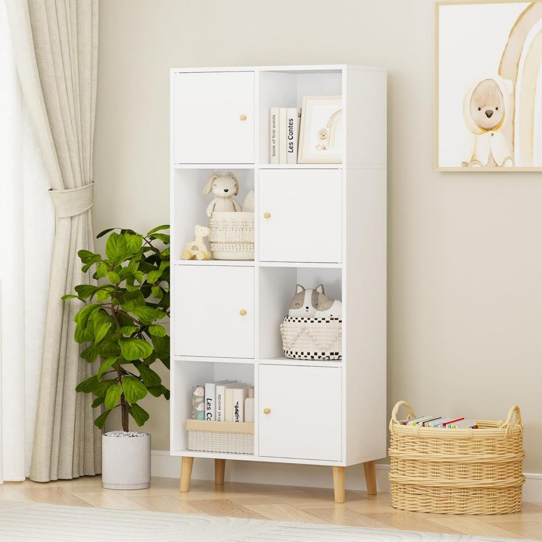 Bibliotheque minimaliste en chene