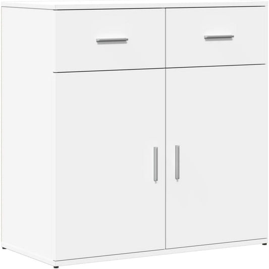 Gris clair enfilade esprit naturel, 38 x 79 x 80 cm