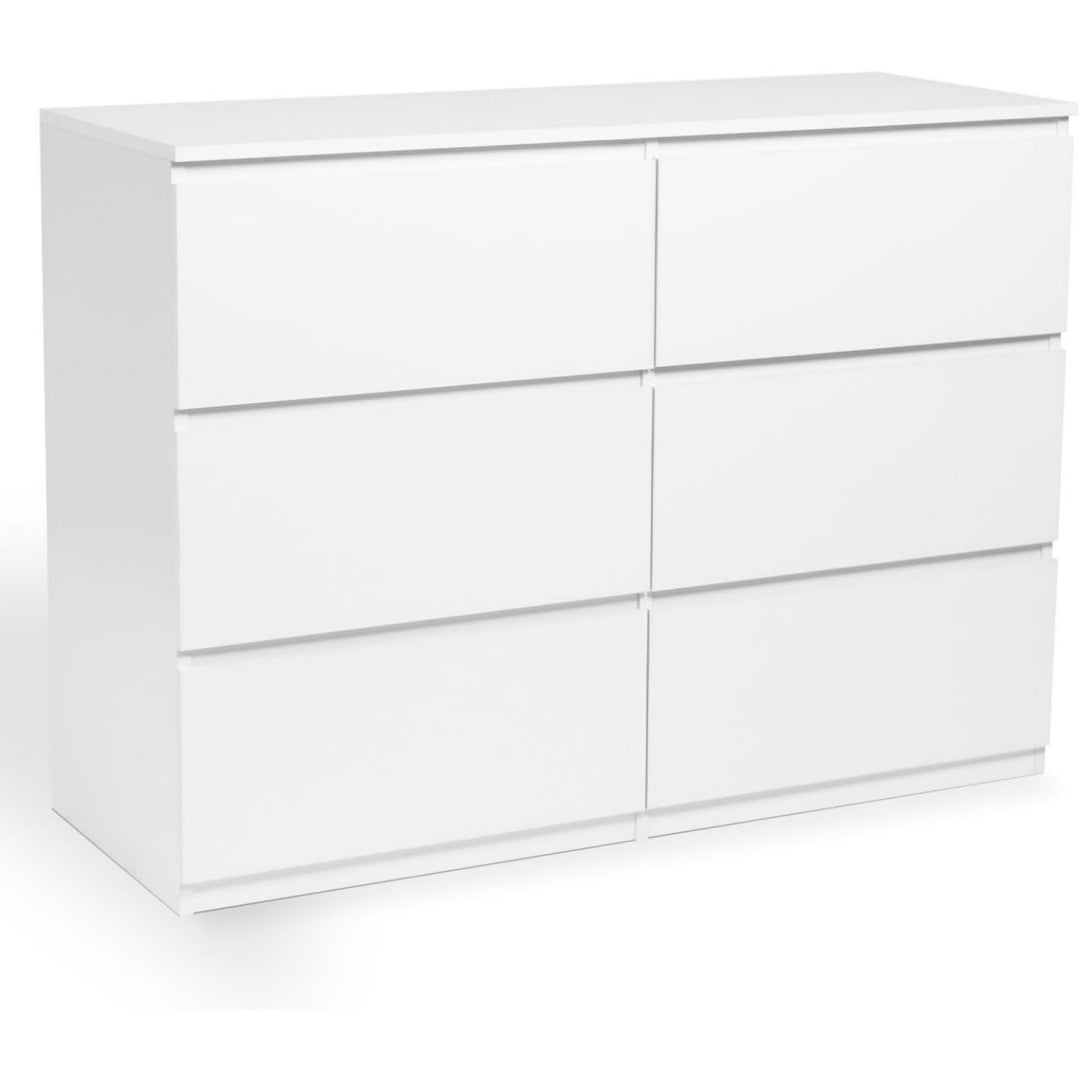 Moderne commode avec 6 compartiments et 6 tiroirs
