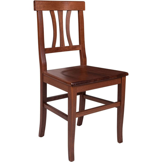 Chaise industrielle en noyer