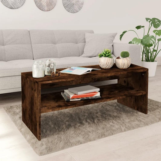 Table basse gris clair 100 x 40 x 40 cm soigne