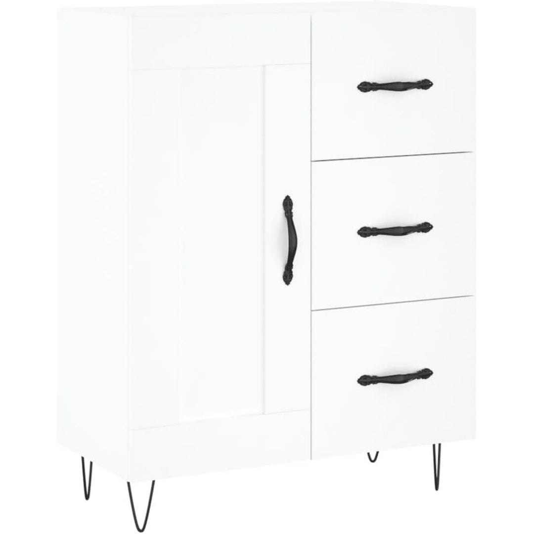 epure, buffet gris clair en bois 34 x 69.5 x 90 cm