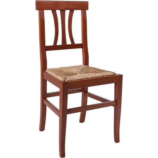 Chaise moderne en bois massif et noyer