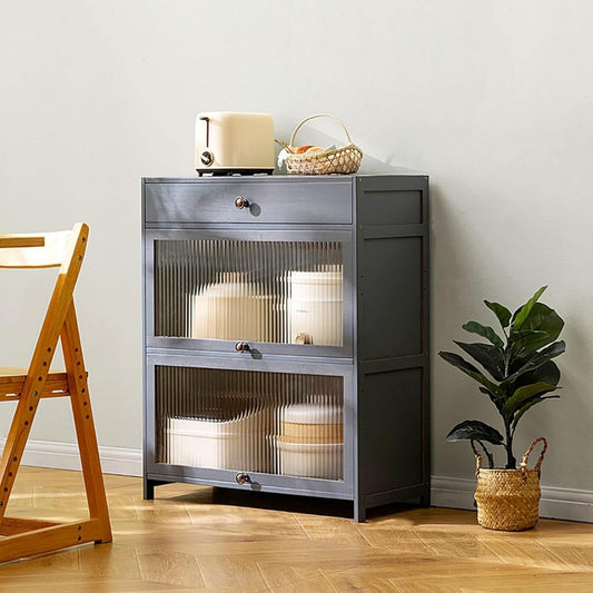 Buffet gain de place 70 x 84 cm gris clair