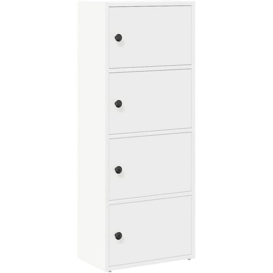 Bibliotheque gris clair bois ingenierie 40 cm, rangement esprit fermier
